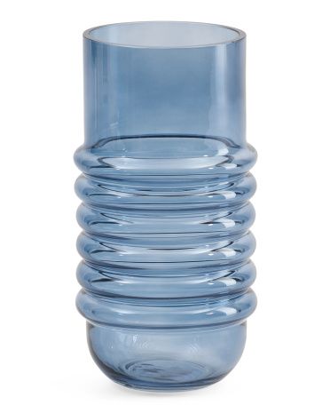 9.5in Glass Belly Vase | TJ Maxx