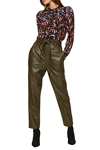 Peter Som Collective RTR Design Collective Green Faux Leather Pants, Green, 2 | Amazon (US)