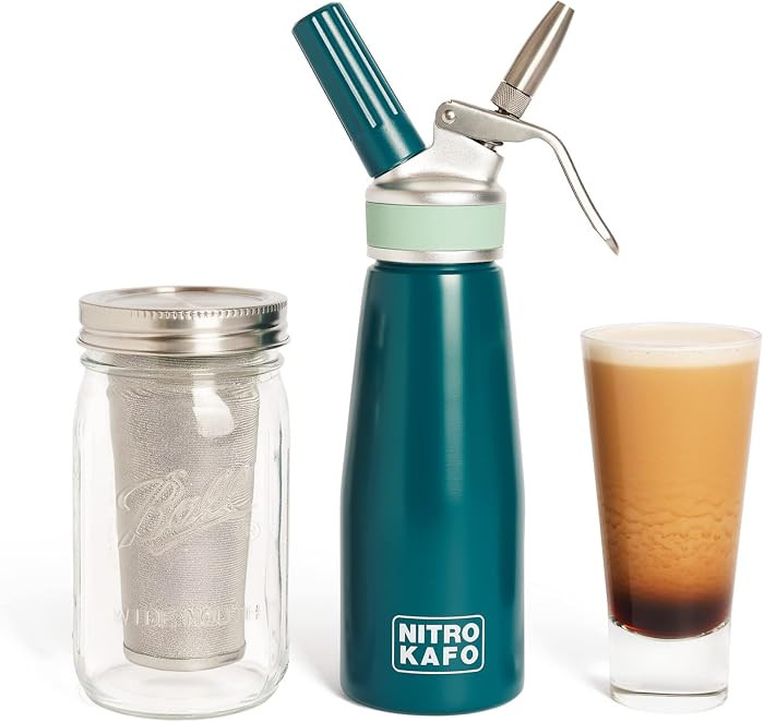 0.5L Nitro Coffee Maker, Aluminum Nitro Cold Brew Coffee Maker with Special Nitro Diffuser Nozzle... | Amazon (US)
