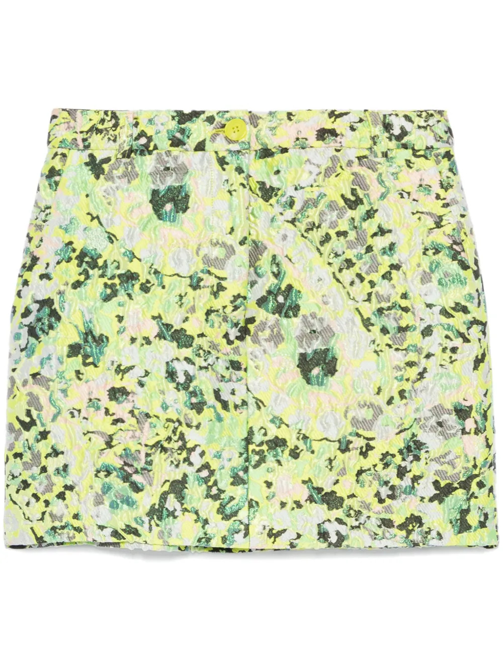 Essentiel Antwerp floral-jacquard Mini Skirt | Green | FARFETCH | Farfetch Global
