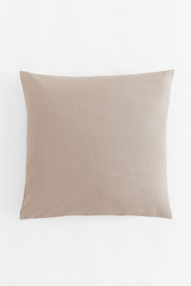 Cotton Canvas Cushion Cover - Beige - Home All | H&M US | H&M (US + CA)