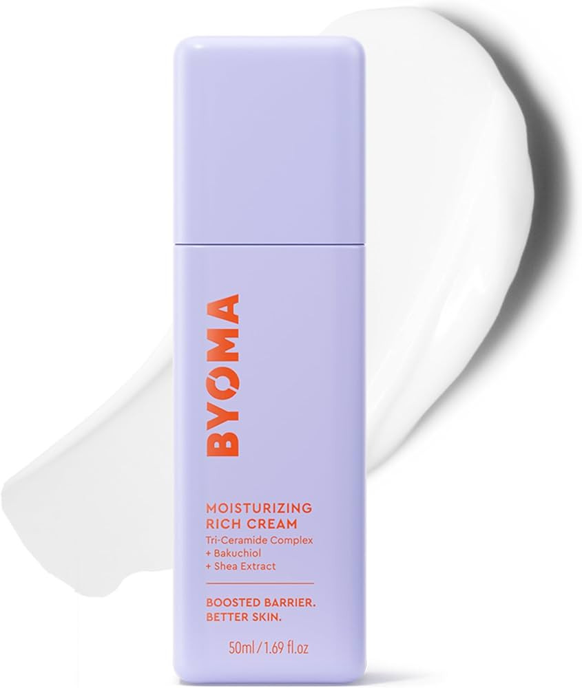BYOMA Moisturizing Rich Cream - Barrier Repair Cream Face Lotion with Bakuchiol & Shea Extract - ... | Amazon (US)