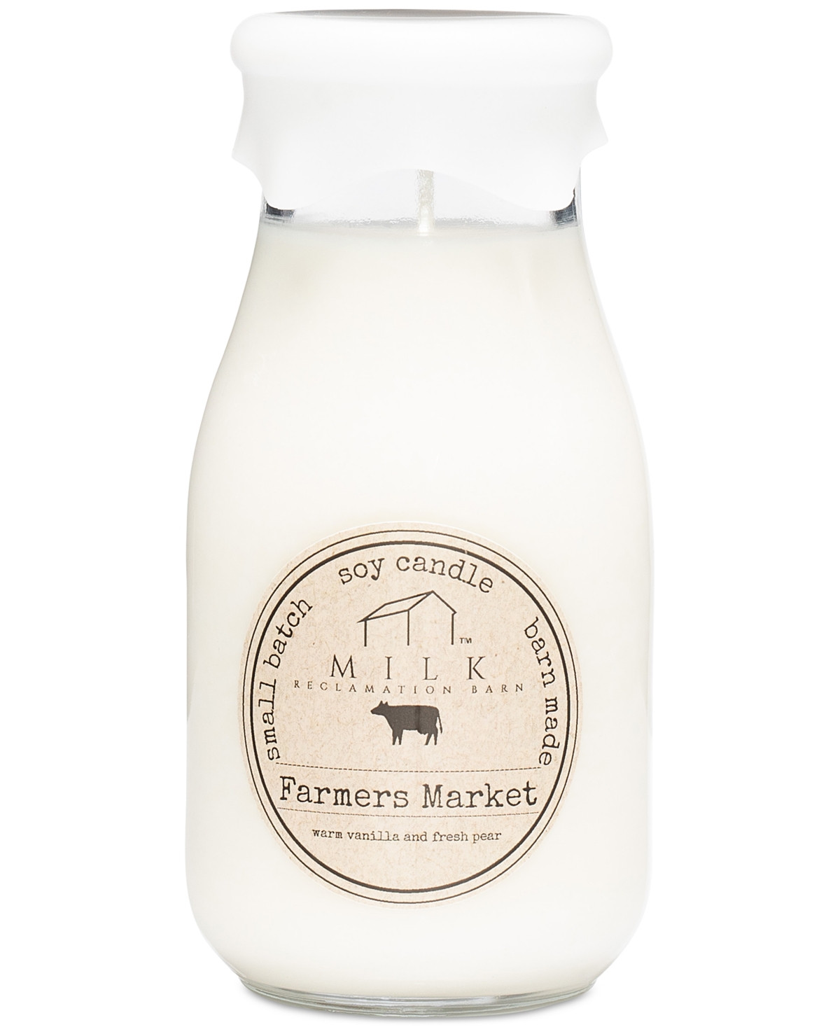 Milk Reclamation Barn Farmer's Market Milk Bottle Candle, 13 oz. | Macys (US)