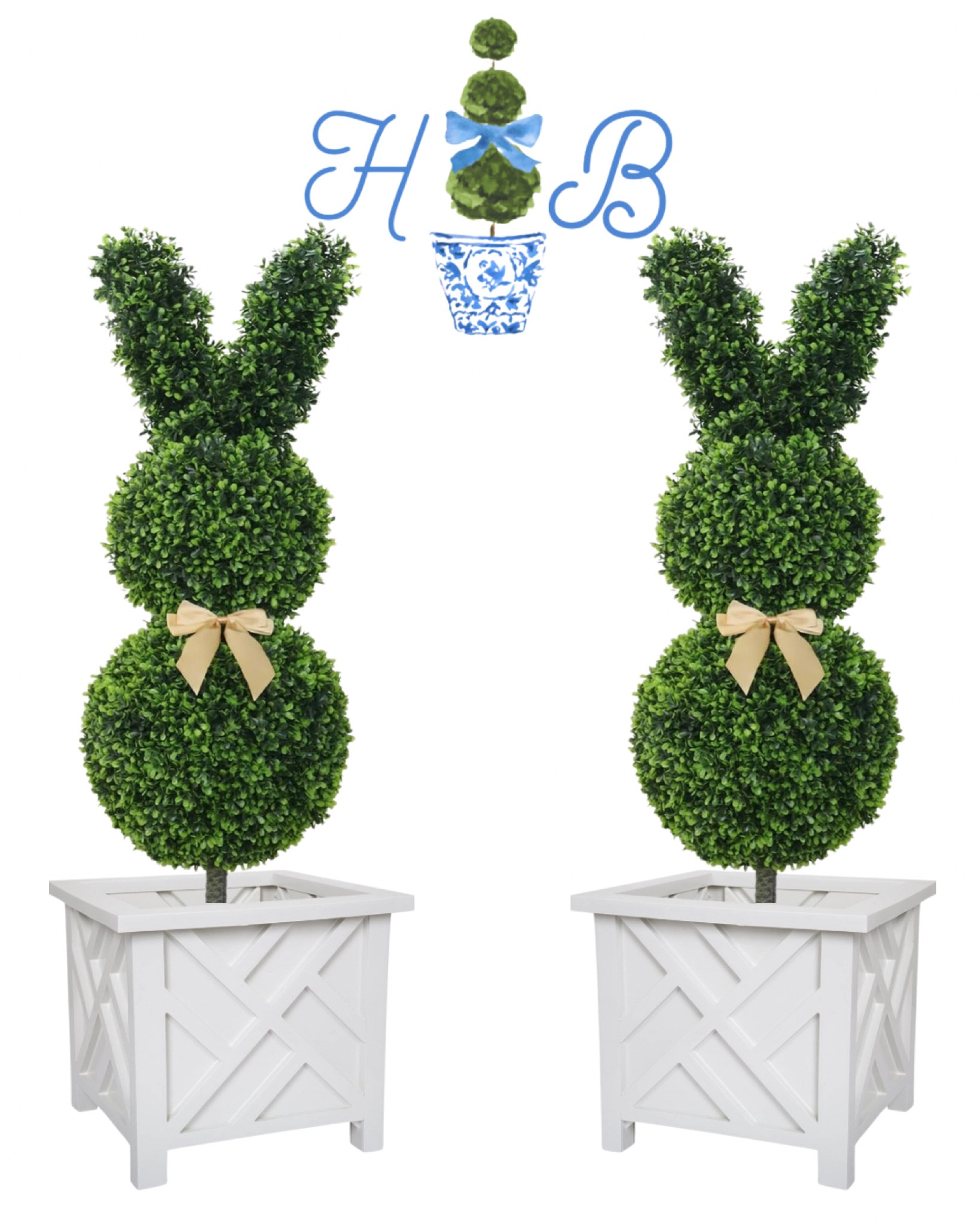 Outdoor Easter topiaries 

#LTKHome