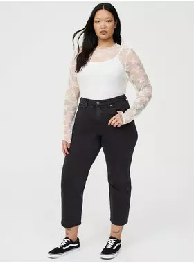 High-Rise Straight Ankle Jean | Torrid (US & Canada)