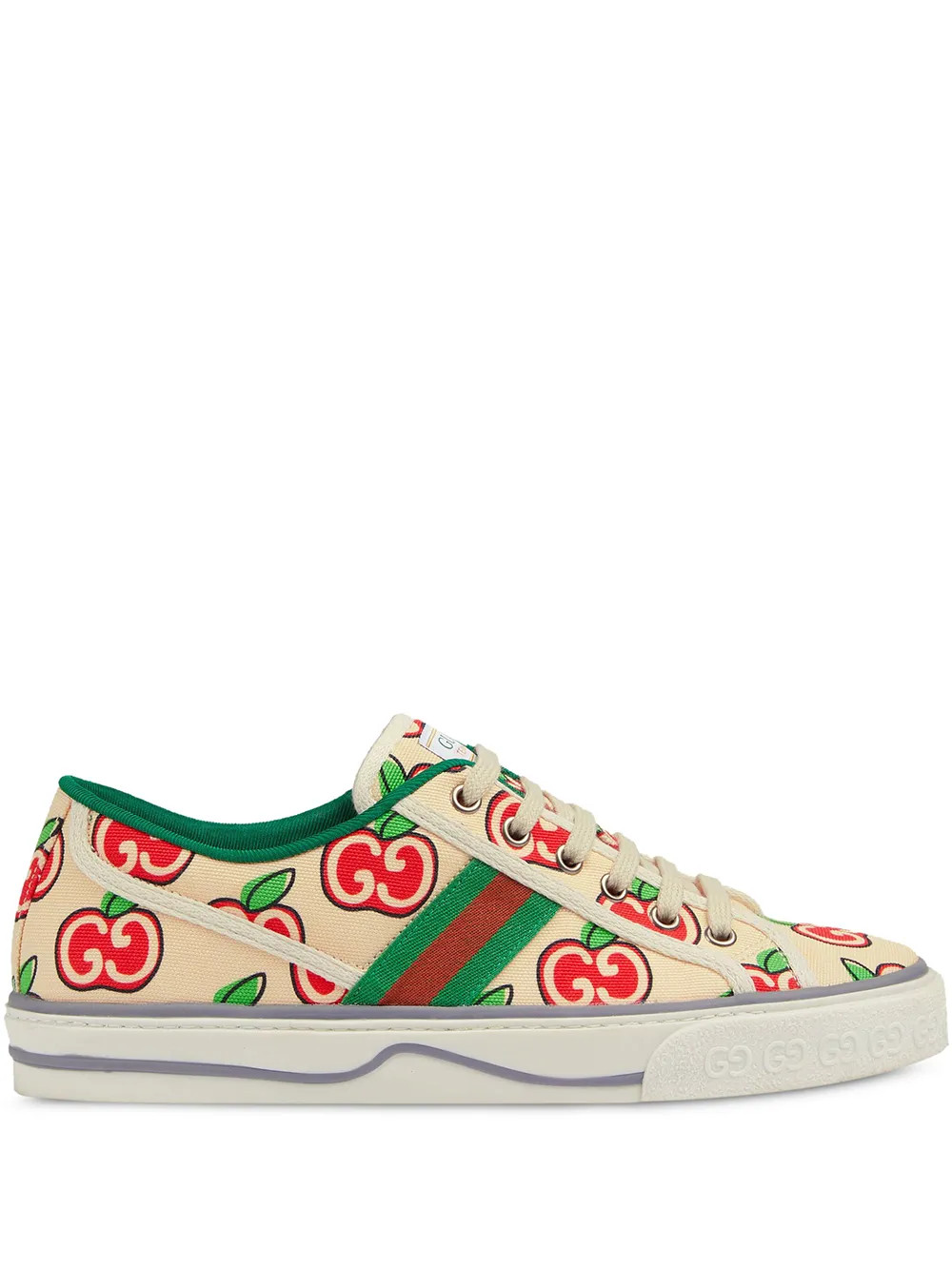 Gucci Tenis Tennis 1977 Con Manzanas Estampadas - Farfetch | Farfetch Global