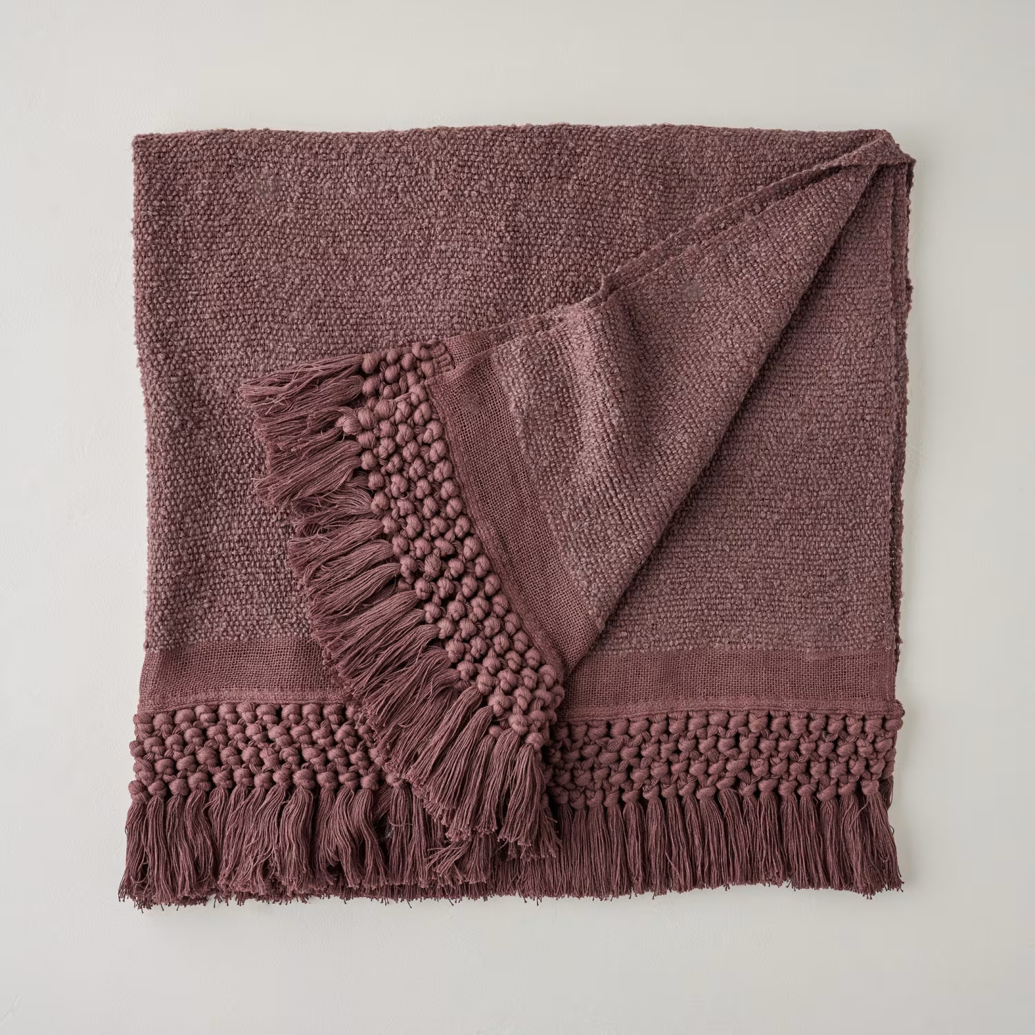 Chestnut Essential Tassel Throw | Magnolia