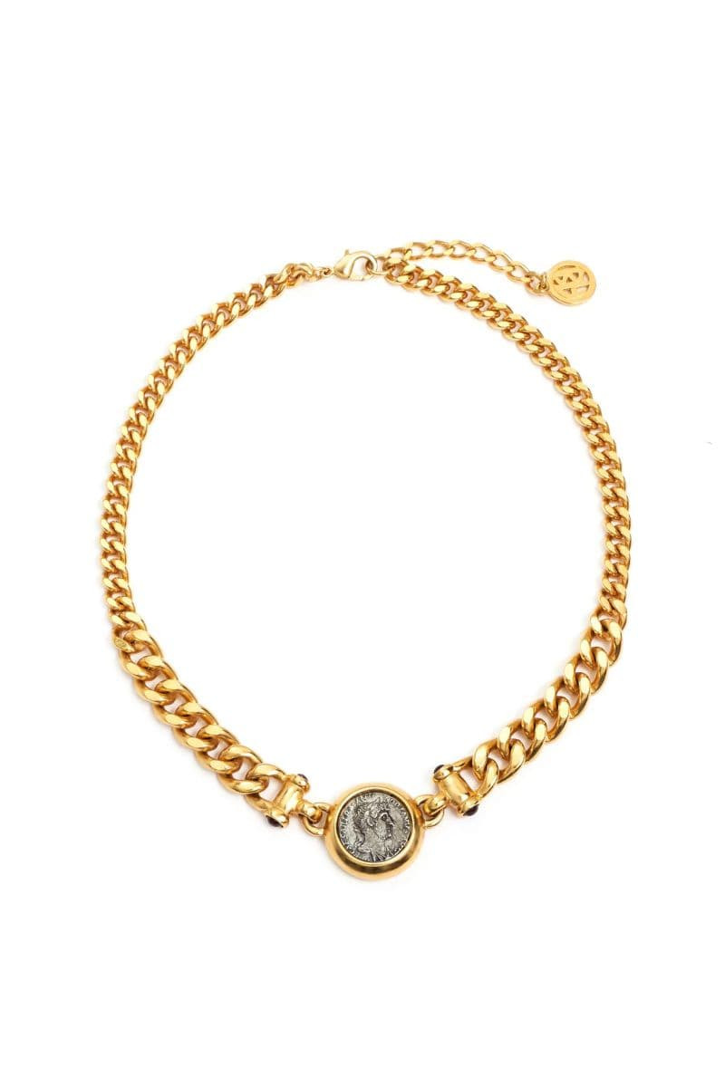 GOLD GIOVANNI CHAIN COIN NECKLACE | Ben Amun | CULT MIA | CULT MIA UK LTD