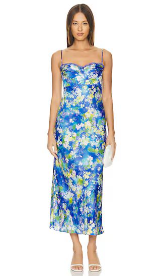 Florianne Dress in Blue Yellow Abstract | Revolve Clothing (Global)