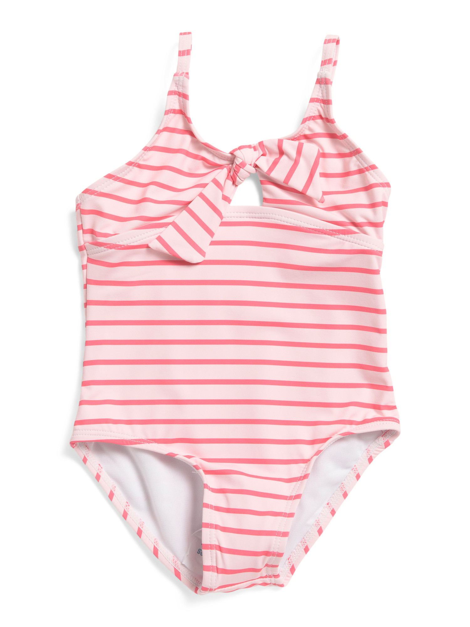 Toddler Girls Striped Bow One-piece Swimsuit | TJ Maxx