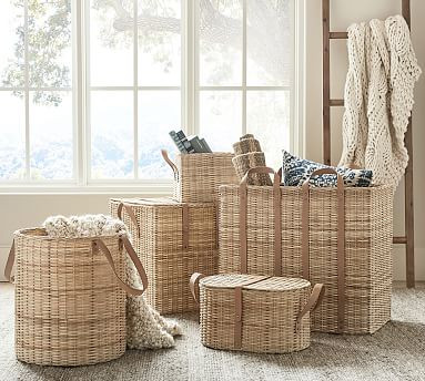 Austin Woven Basket Collection - Natural | Pottery Barn (US)