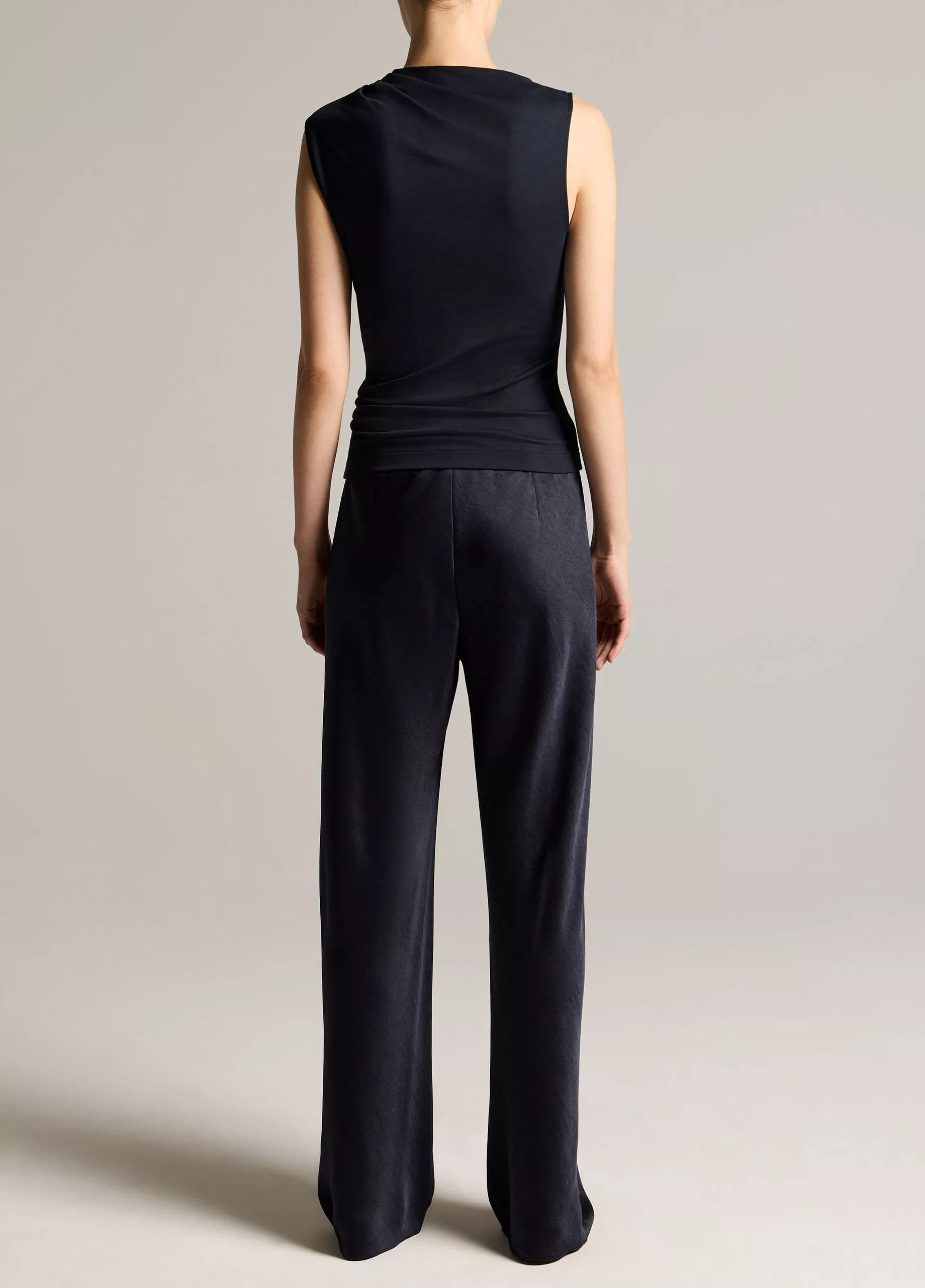 Colette High-Rise Fluid Satin Bias Pant | Vince LLC