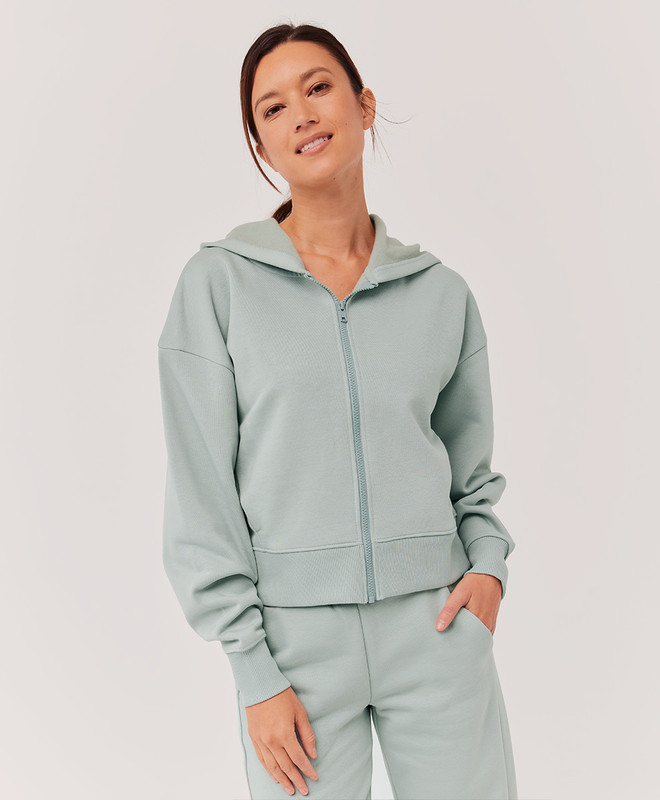 courtside zip hoodie | Pact Apparel