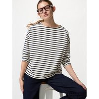Uniqlo - T-shirt (long Sleeve, Striped) - Off White | UNIQLO (UK)