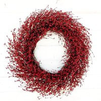 Red Berry Wreath-Summer Wreath-Red Wreath-Wreath For Mantle-Christmas Wreath-Holiday Door Wreath-Gift Mom-Door Decor-Unique Gifts | Etsy (US)