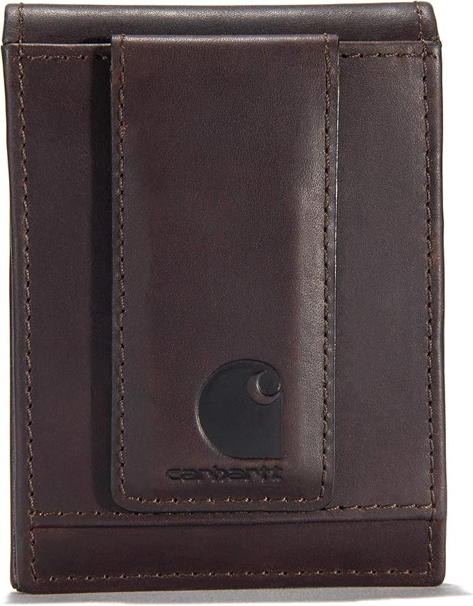 Front Pocket Wallets, Durable Canvas or Leather Wallet With & Without Money Clip | Amazon (US)