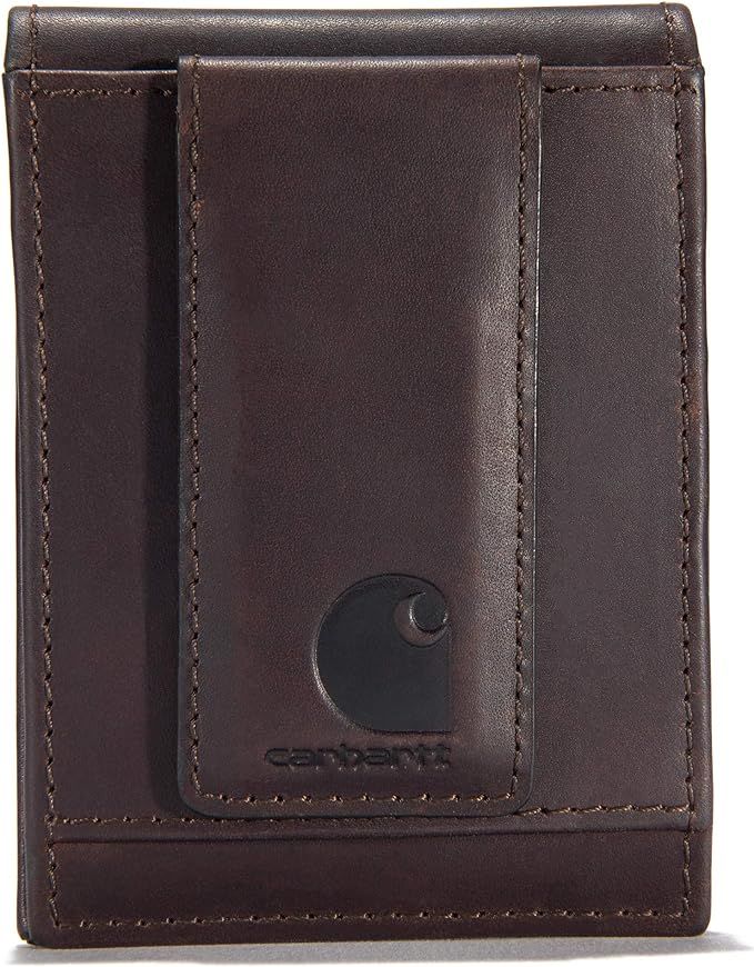 Front Pocket Wallets, Durable Canvas or Leather Wallet With & Without Money Clip | Amazon (US)
