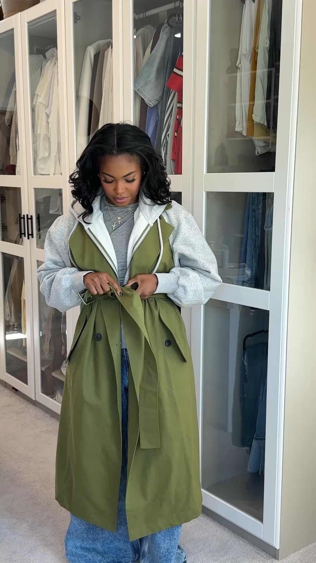 LOVE this KBB coat. Wearing a M, could have worn a Small 

 #LTKMidsize