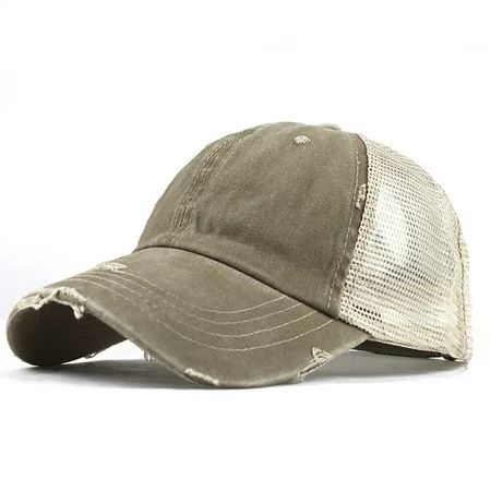 Womens Baseball Caps Ponytail Messy Buns Trucker Plain Baseball Visor Cap Unisex Hat | Walmart (US)