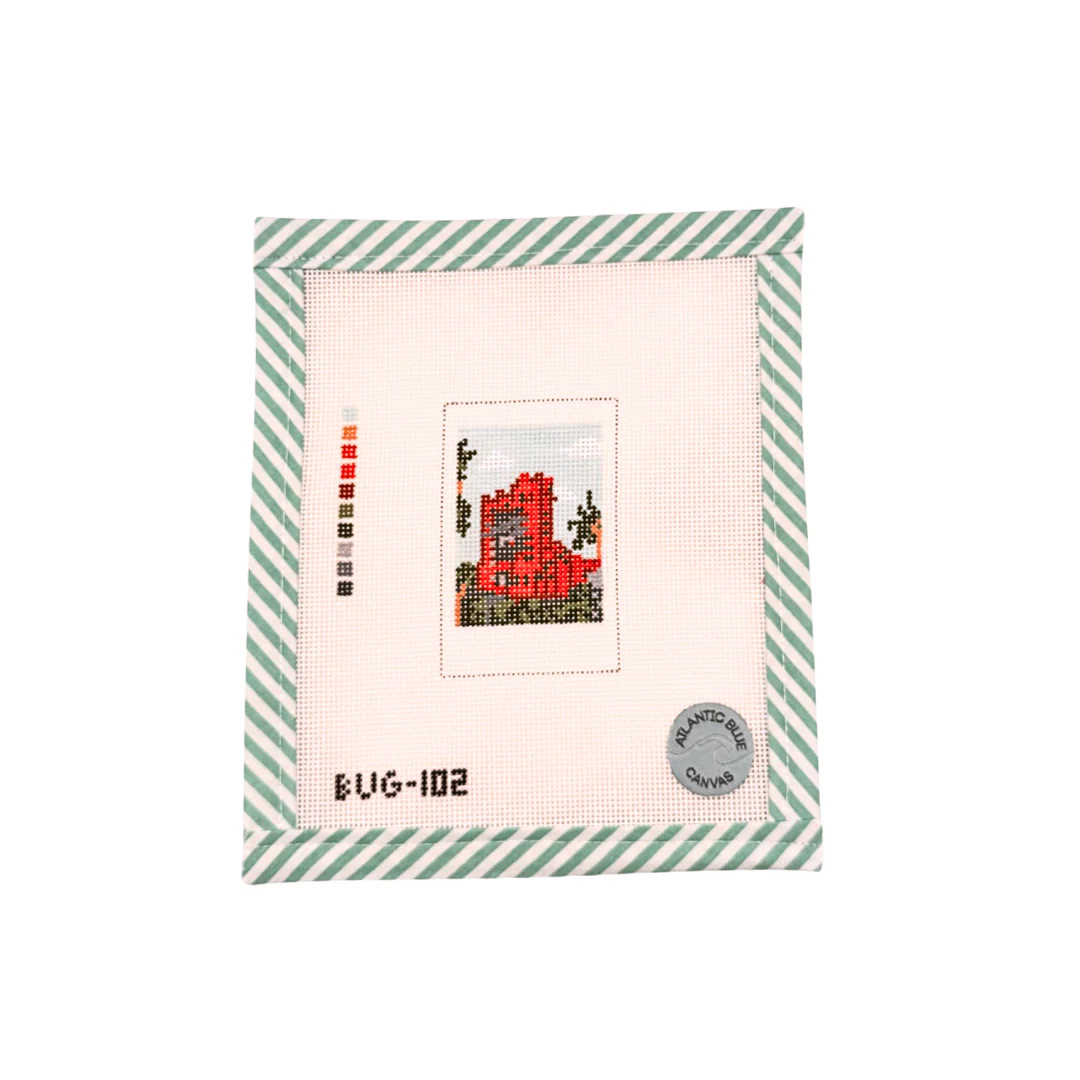 Magical Tower Polaroid | Atlantic Blue Canvas