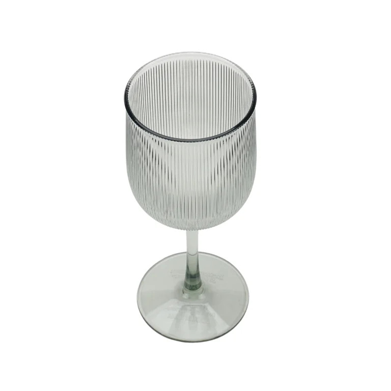 Better Homes and Gardens 12-Ounce Green Ribbed Tritan Wine Glass | Walmart (US)