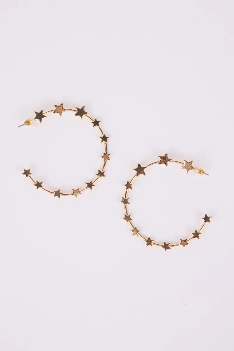 Harriet Star Hoop Earrings | Avara