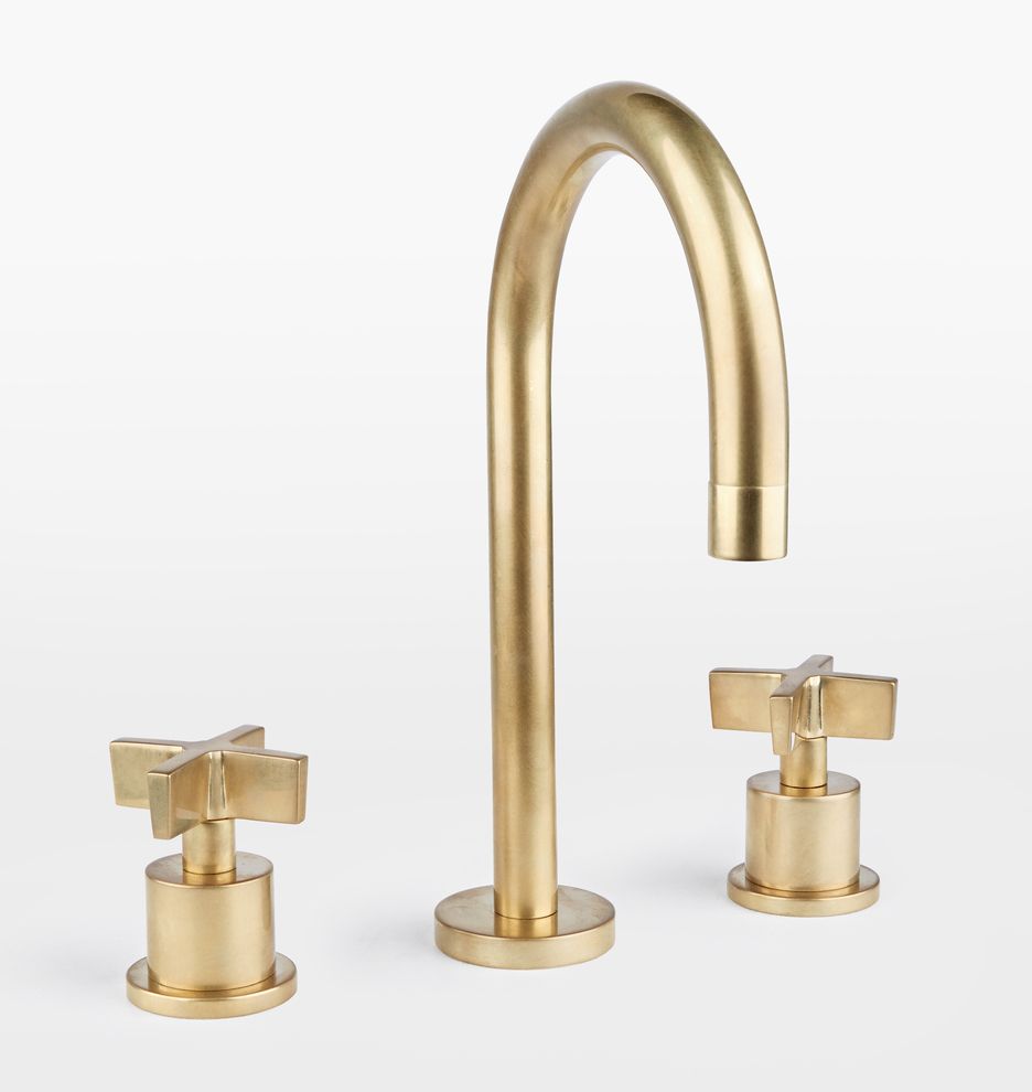 West Slope Cross Handle Widespread Bathroom Faucet | Rejuvenation