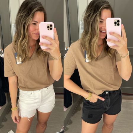 Wow these new target $18 denim shorts are so good! They carry curvy and regular fit online too🙌 more deets in my stories, dm me or comment below for links ✨ 
.
.
#target #targetstyle #sharemytargetstyle #denimshorts #shorts #affordablefashion 

#LTKunder50 #LTKFind #LTKsalealert