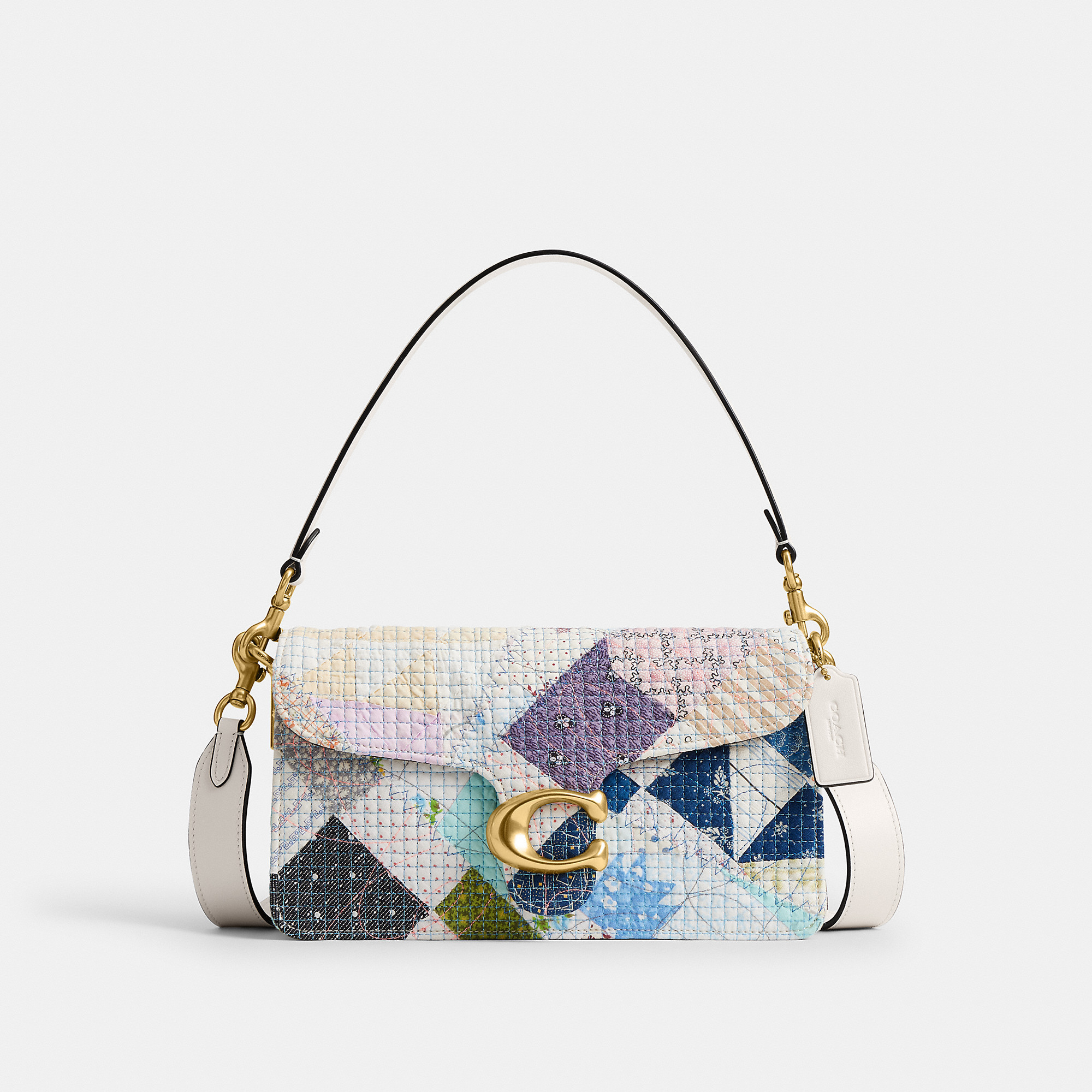 Coach Tabby Shoulder Bag 26 With American Craft Quilting - Women's - Brass/chalk Multi | Coach (US)