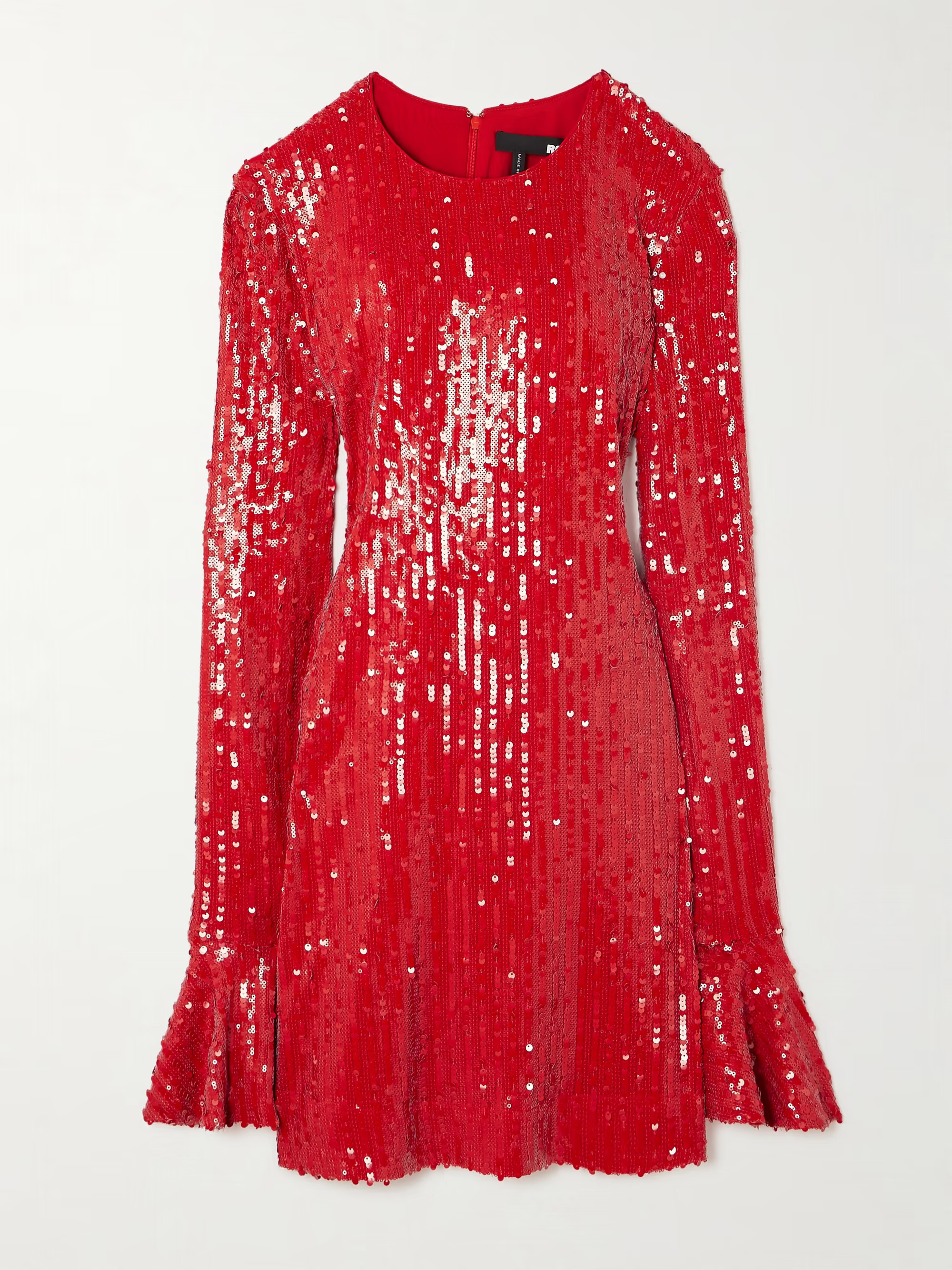 Sequined stretch recycled-jersey mini dress | NET-A-PORTER (US)