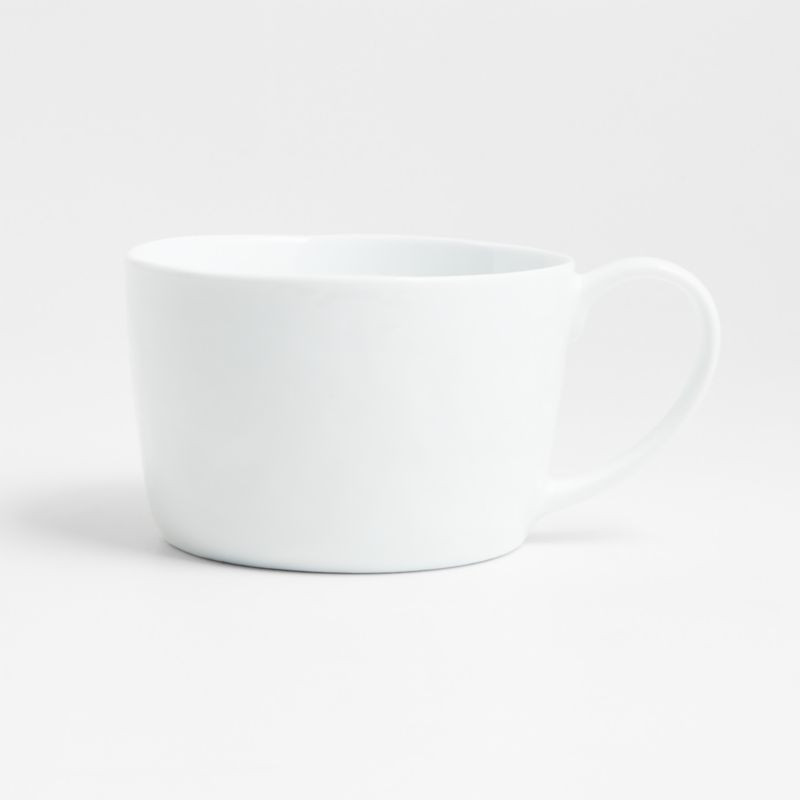Mercer White Ceramic Jumbo Soup Crock Mug + Reviews | Crate & Barrel | Crate & Barrel
