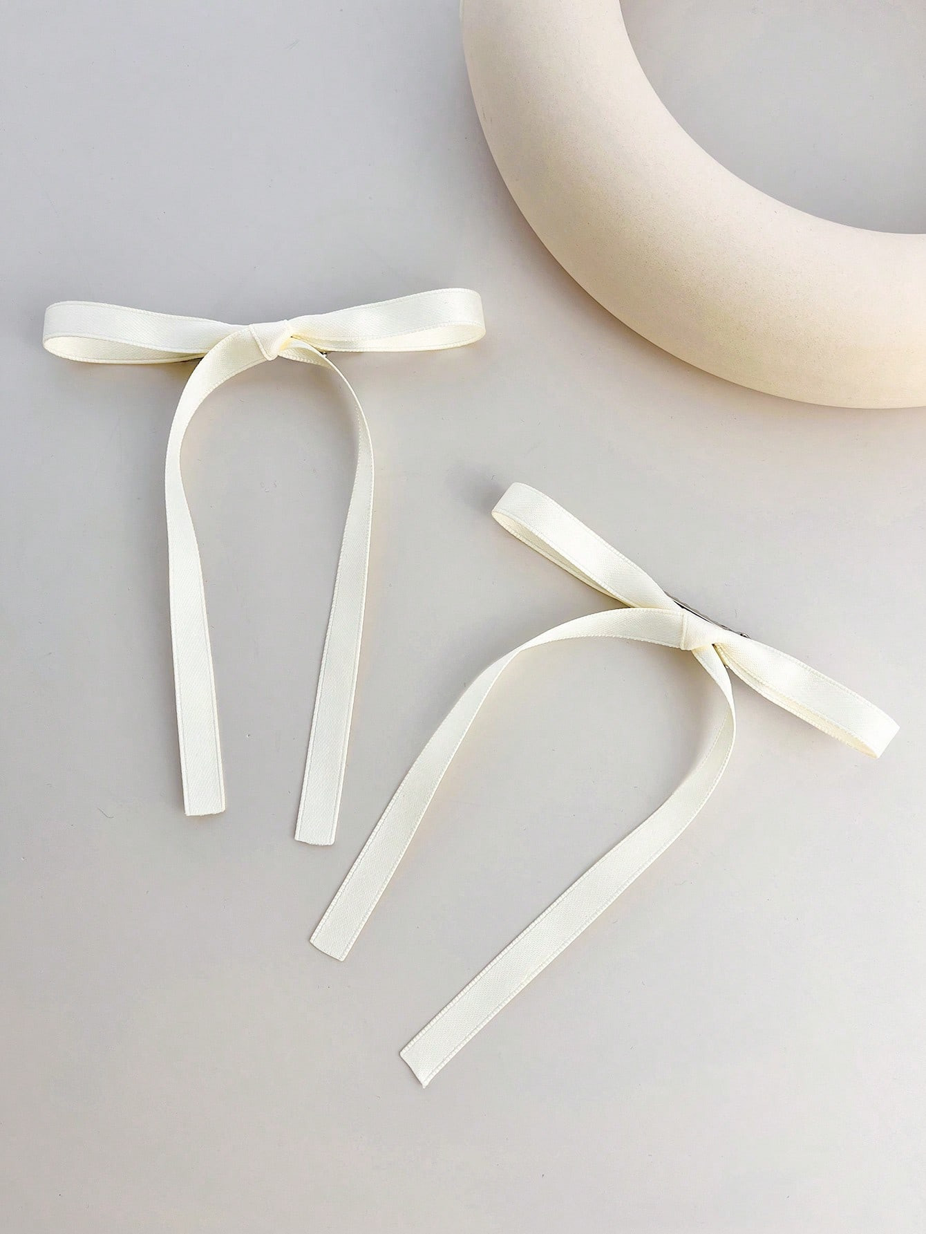 2pcs Women Bow Decor Cute Alligator Hair Clip For Hair Decoration For back to school | SHEIN