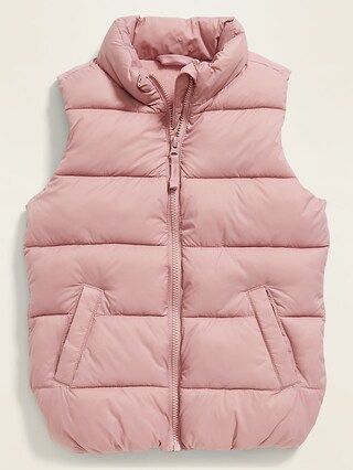 Frost-Free Solid Puffer Vest for Girls | Old Navy (US)