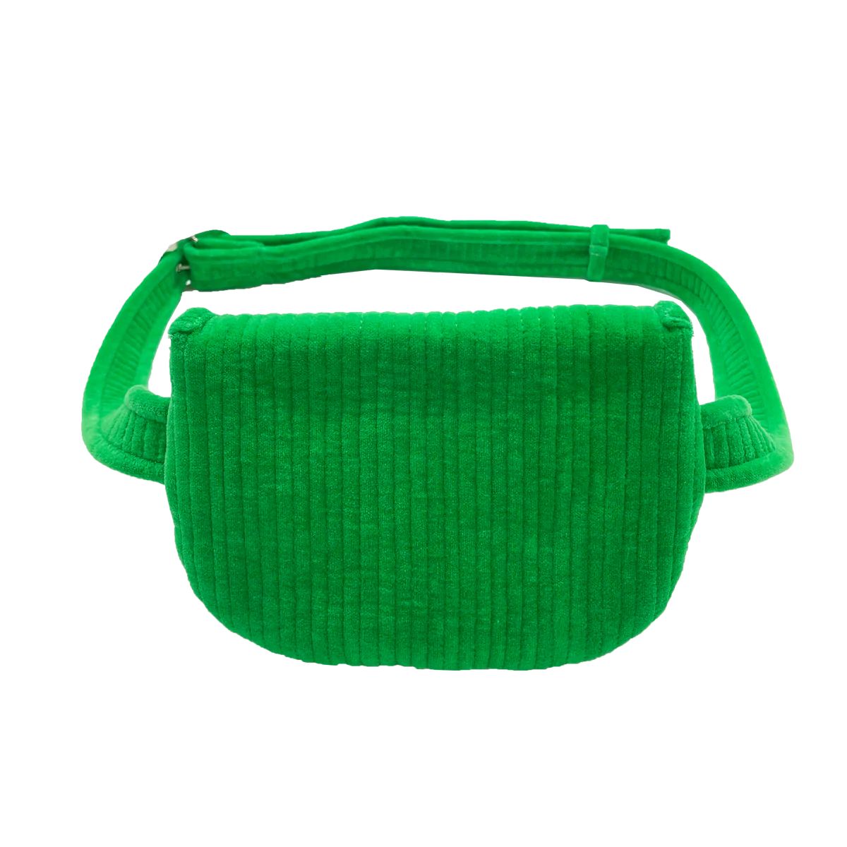 NEW Quilted Velvet Adjustable Belt Bag - Electric Green | Quilted Koala