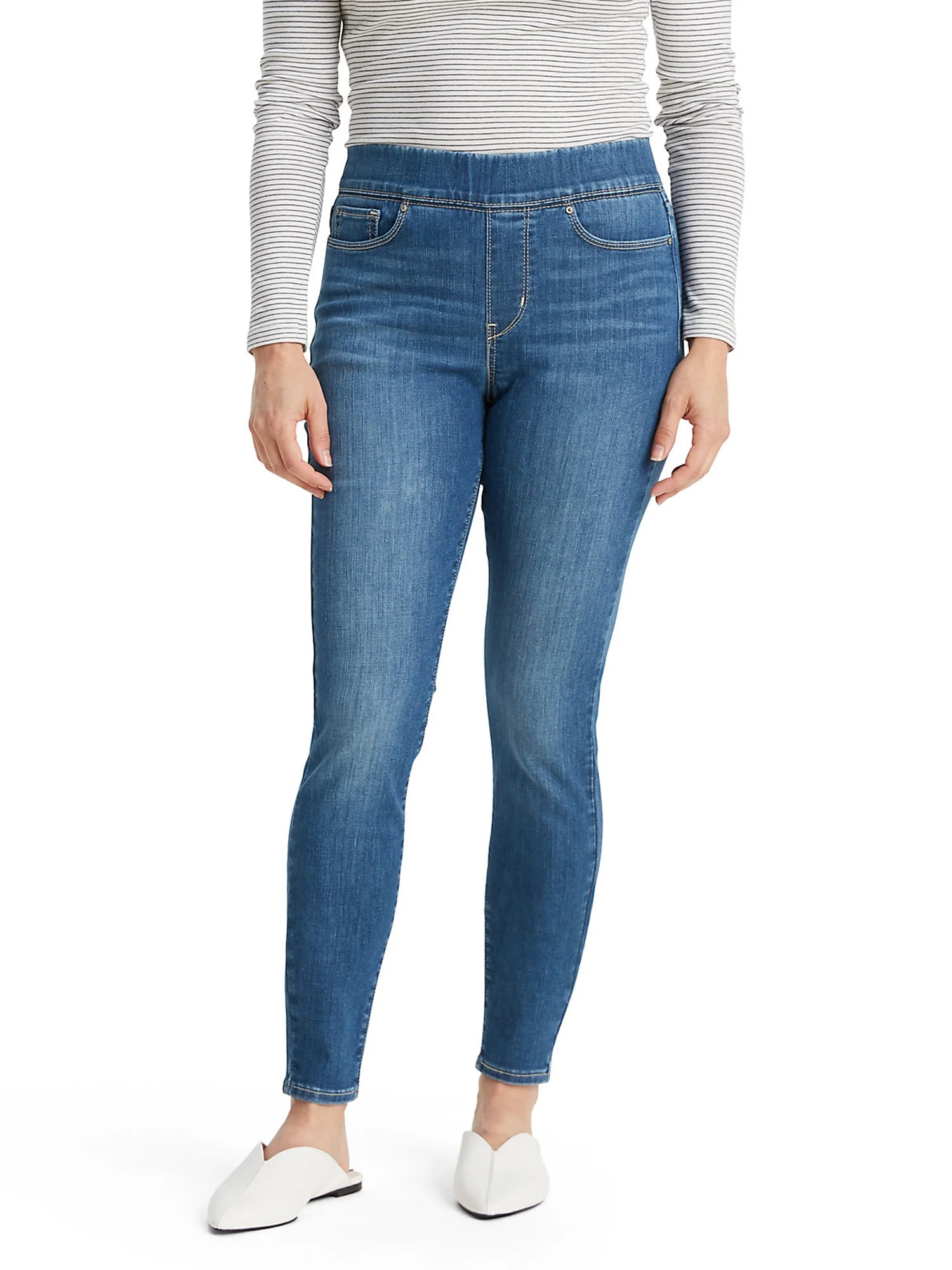 Signature by Levi Strauss & Co. Juniors' Curvy High Rise Jeggings | Walmart (US)