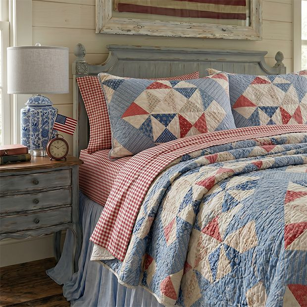 Modern Heirloom Americana Quilt Set | Antique Farm House
