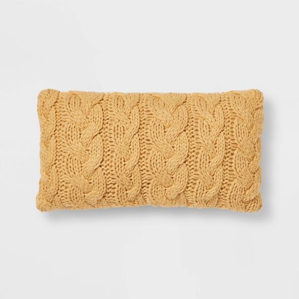 Chunky Cable Knit Throw Pillow - Threshold™ | Target