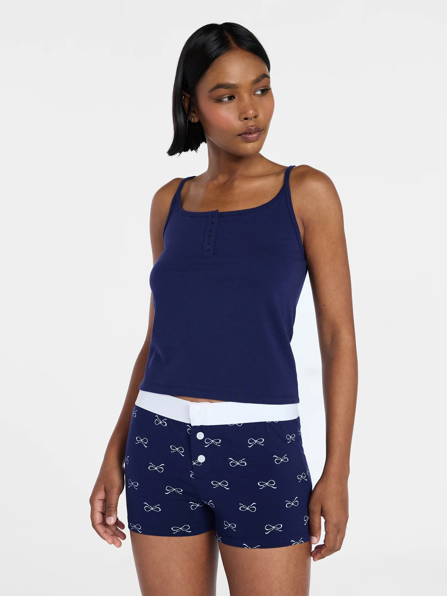 No Boundaries Cami and Boxer Shorts Sleep Set from our Cloud Core Collection, 2-Piece, Women's XX... | Walmart (US)
