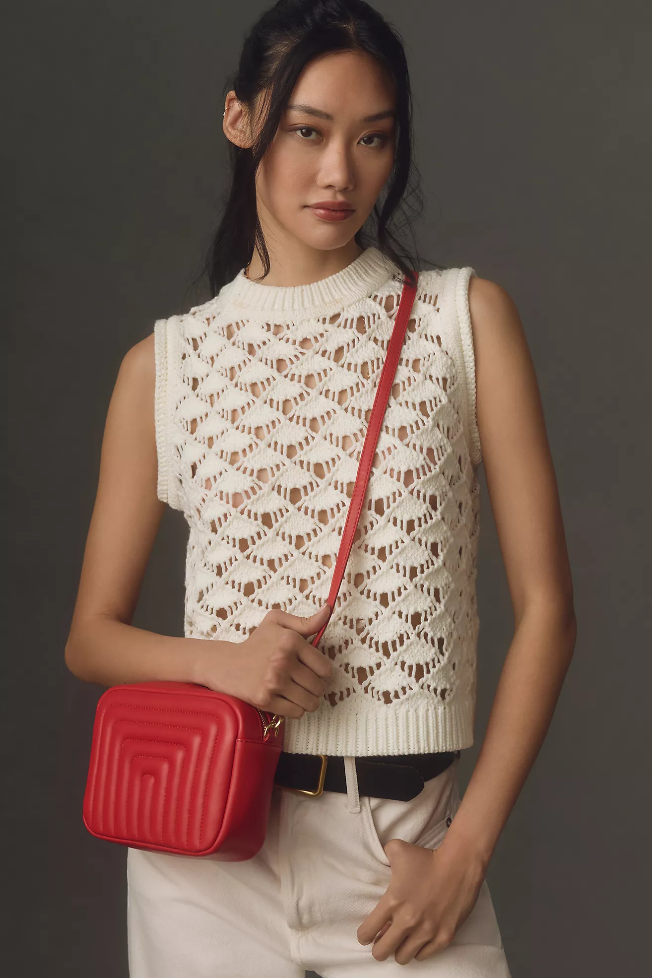 English Factory Crochet Sweater Vest | Anthropologie (US)