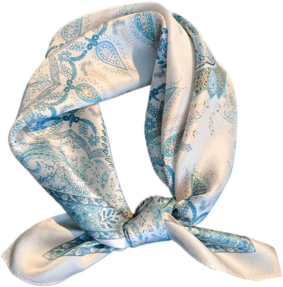 MEISEE Mulberry Silk Scarfs Women Small Square Scarf 21" x 21" Breathable Lightweight Neckerchief... | Amazon (US)