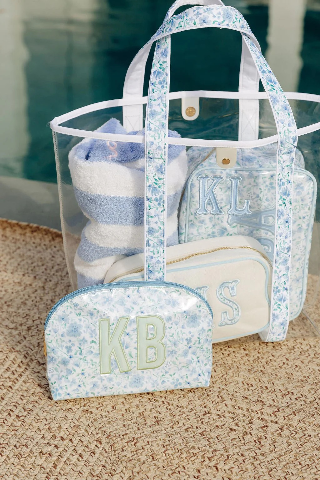 Riviera Carryall & Pouch Set | Sprinkled With Pink