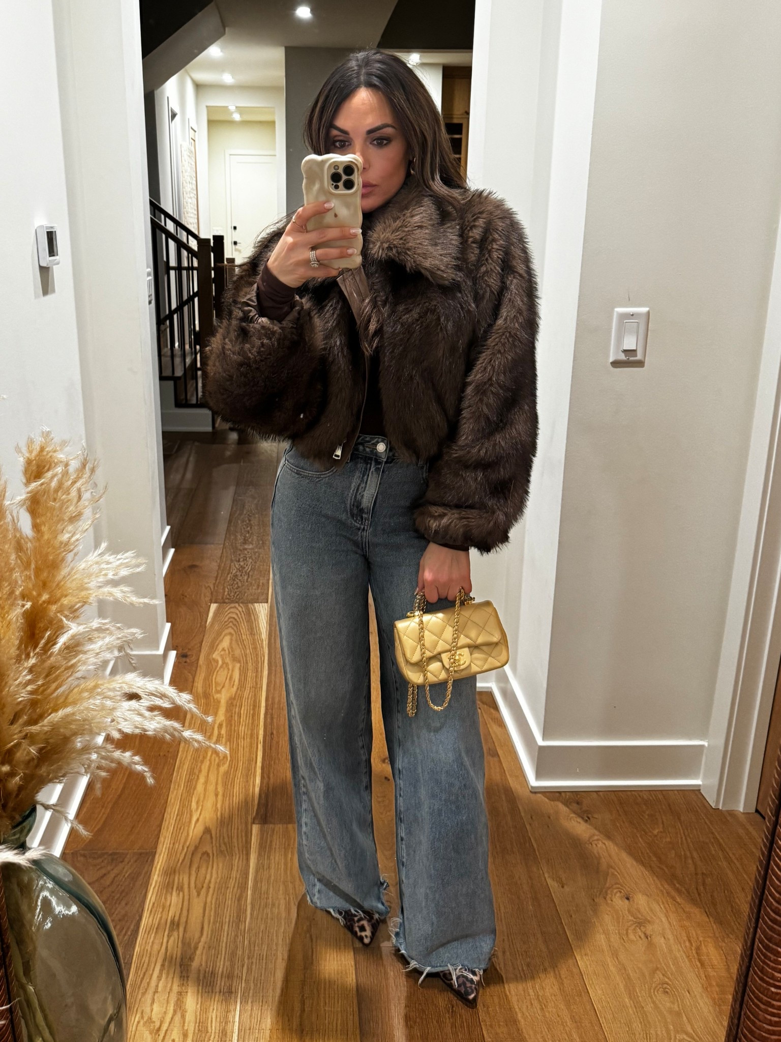 Chic, cozy and a little bit extra ✨ Faux fur with oversized denim.  #ChicandCozy #Oversizeddenim 

#LTKShoeCrush #LTKStyleTip