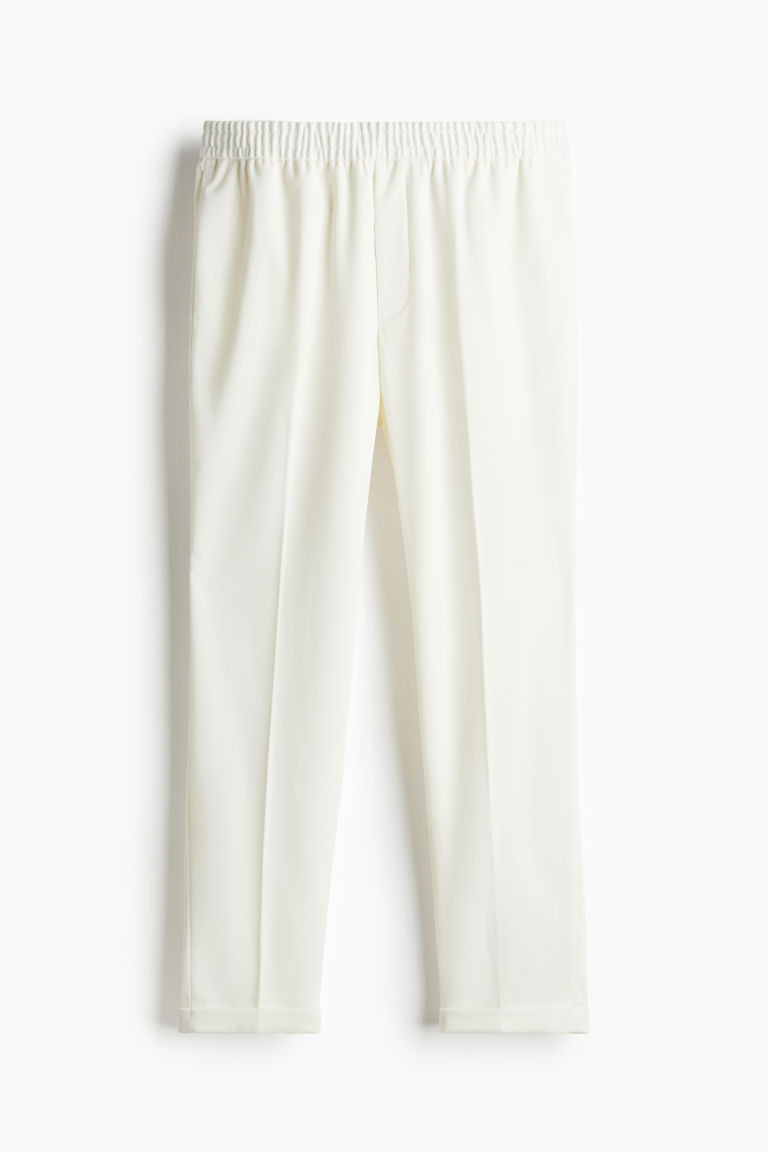 H & M - Slim Fit Twill trousers - White | H&M (UK, MY, IN, SG, PH, TW, HK)