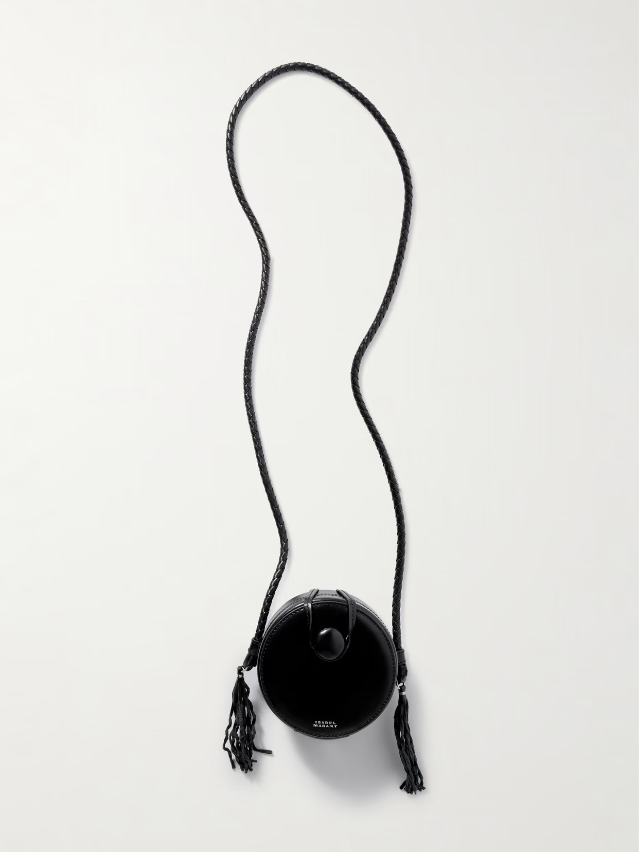 Isabel Marant - Houna Tasseled Leather Shoulder Bag - Black | NET-A-PORTER (US)