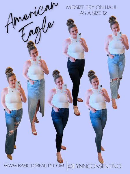 American Eagle Denim Try On Haul as a Size 12 • Lookbook will be shared on LTK soon so stay tuned! 💋 #americaneagle

#LTKmidsize #LTKSpringSale #LTKstyletip