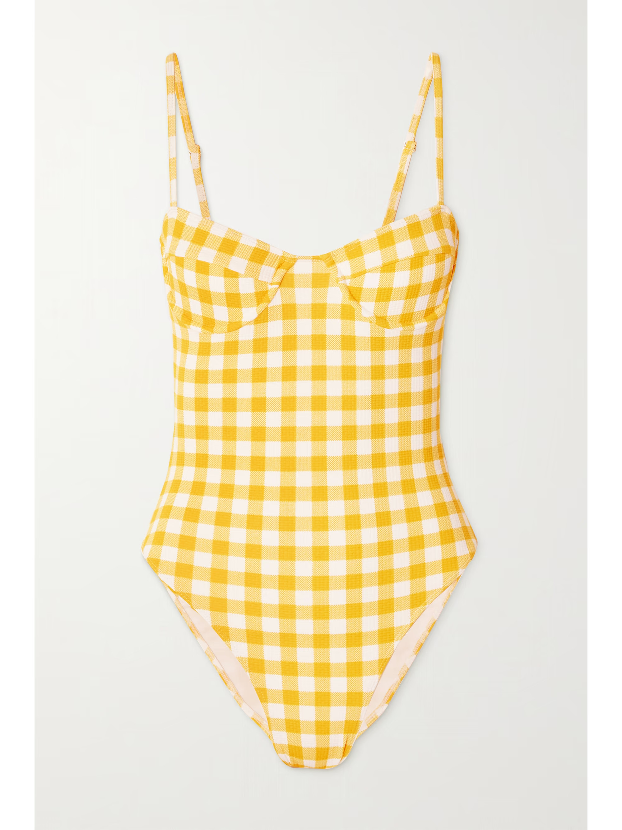 FAITHFULL THE BRAND + NET SUSTAIN Bea gingham underwired swimsuit | NET-A-PORTER (US)