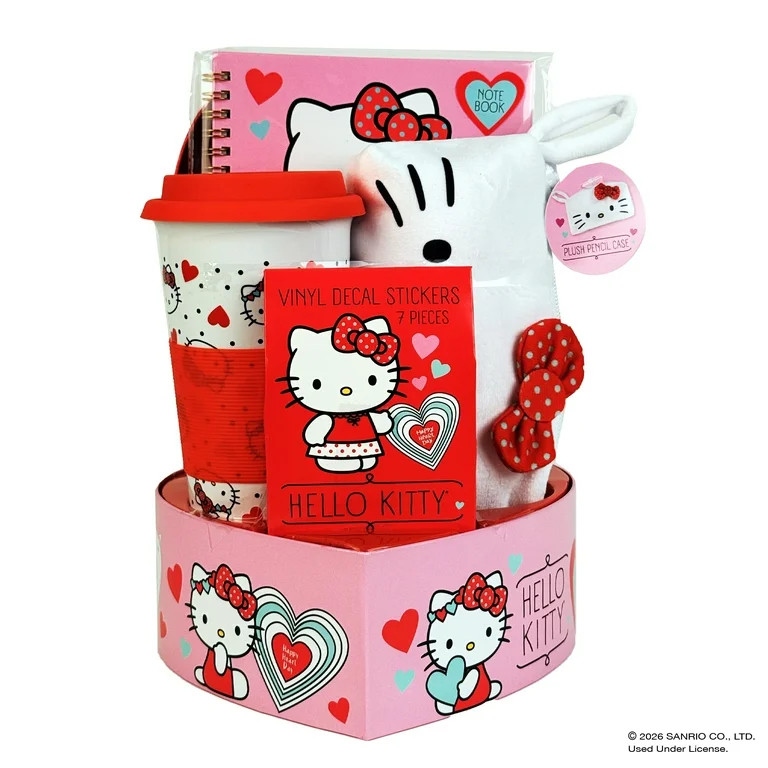 Hello Kitty Heart Box Valentines Gift Set | Walmart (US)