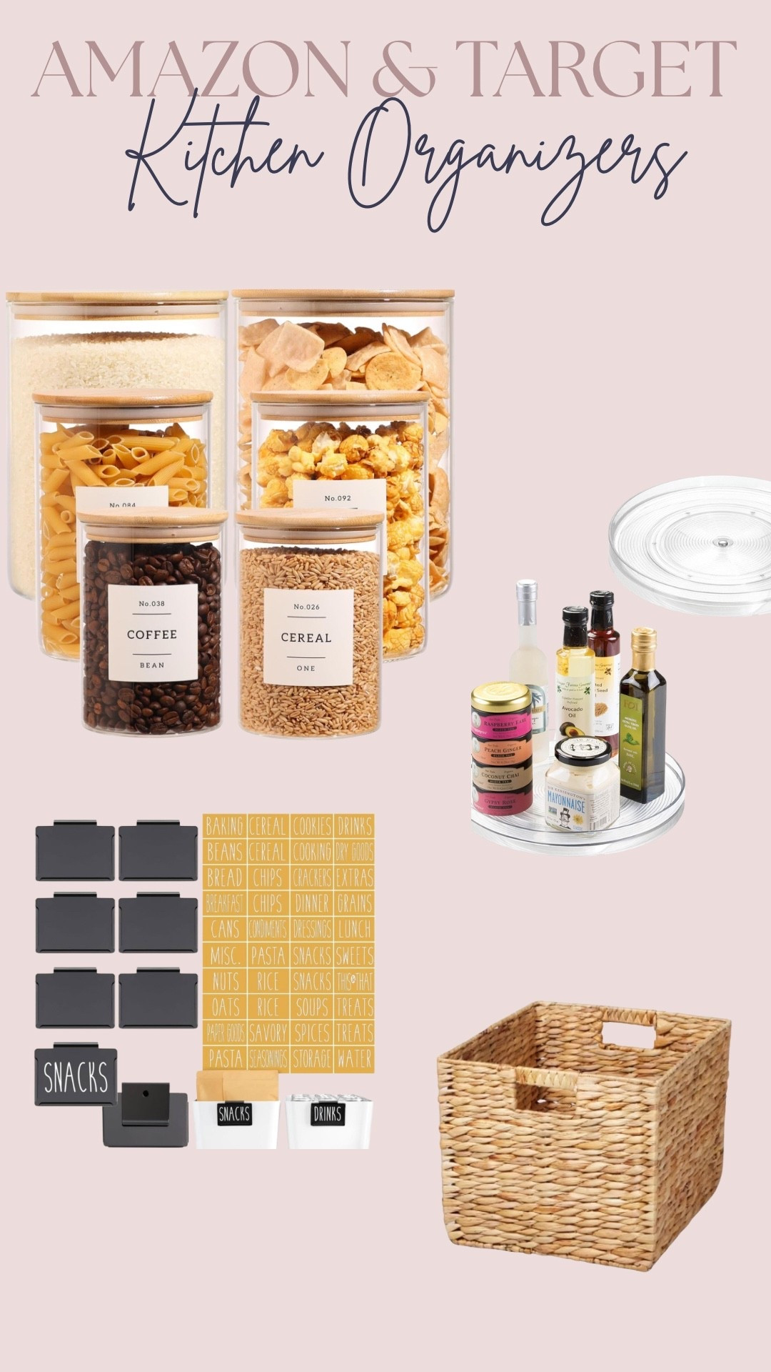 Amazon & Target Kitchen Organizer 