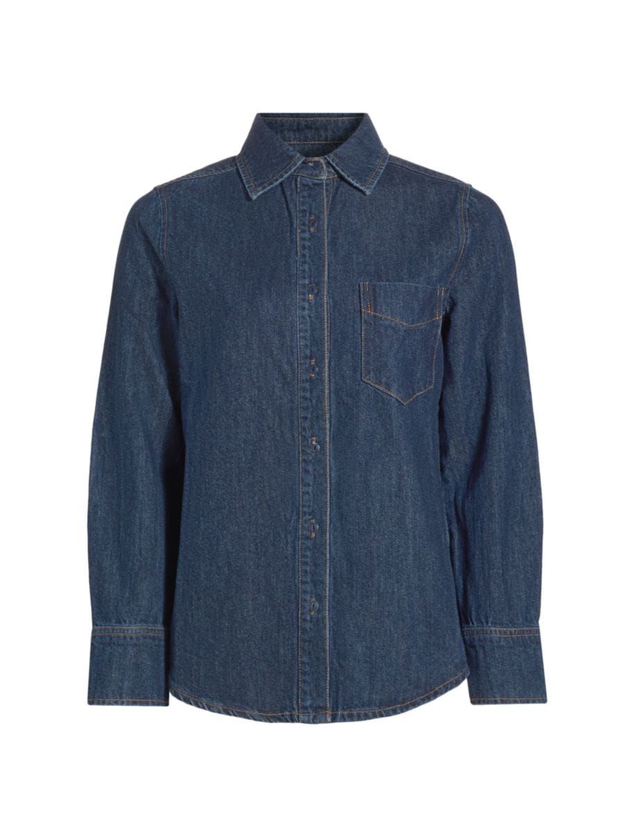 Denim Long-Sleeve Shirt | Saks Fifth Avenue