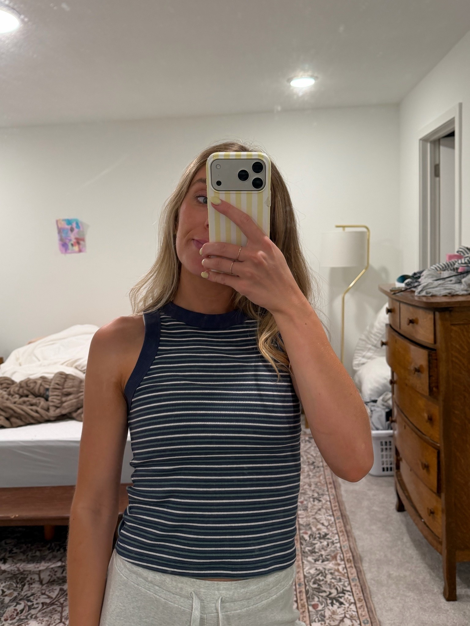 My favorite old navy tank EVER in the cutest stripes EVER